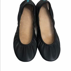 Tieks Leather Ballerina Flats Matte Black